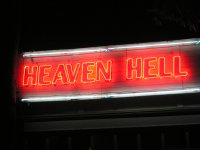 Heaven/Hell sign