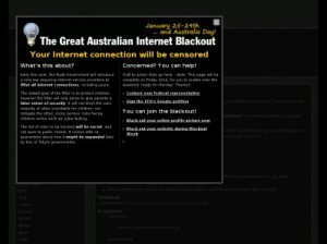 Australian Internet Blackout WordPress plugin